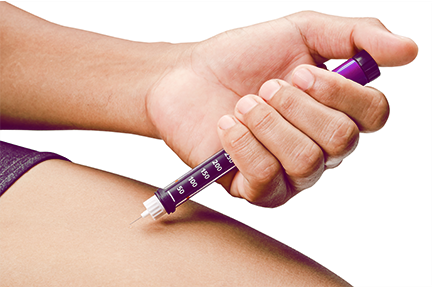 Giving a pain-free injection